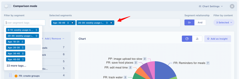 Filter by segment tags