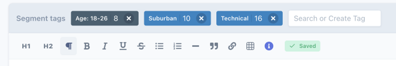 UserBit editor toolbar