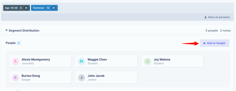 Add People to Insight Button